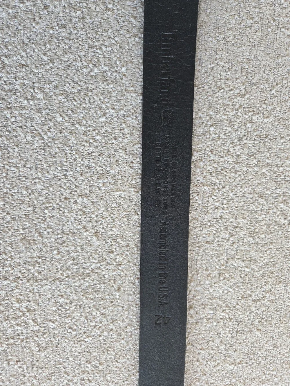 NWT Timberland Black Full Grain Leather Classic Belt 42